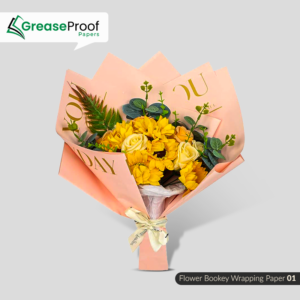 custom-printed flower bouquet paper